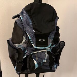 Oakley Backpack Blue, White & Black Pattern-Preowned
